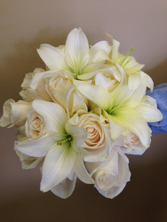 White Rose and Lily Bouquet Flower Power, Florist Davenport FL